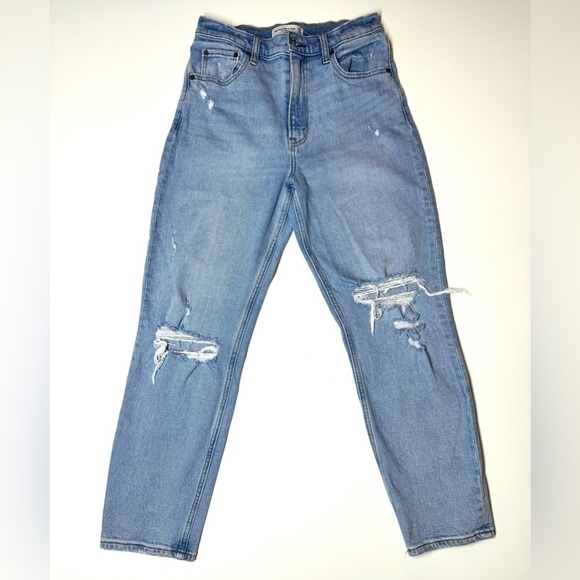 Abercrombie & Fitch Denim - Abercrombie & Fitch The Mom High Rise Distressed Women's Jeans Size 27/4 R